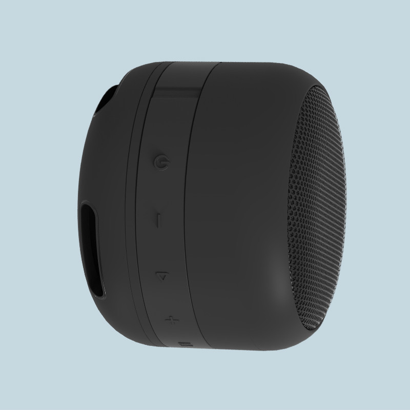 TWS Aux TF カード ポケット サイズ Bluetooth スピーカー D9cm*H7.4cm サイズ